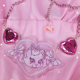 Cherry Delight Sparkle Necklace ~ Pink