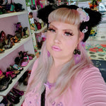 Coffin Doll Earrings ~ Lilac