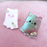 Kitty Boo Ring ~ Iridescent Glitter