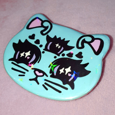 Magical Ghouls Badge ~ Space Kitty