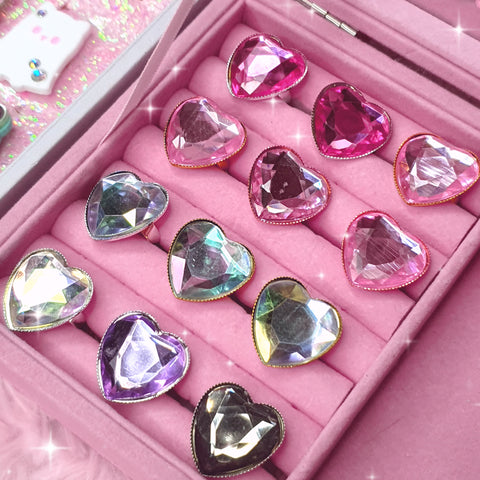 Heart Jewel Rings (Various)