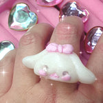 Vanilla Puppy Clay Ring