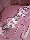 Lacey Kitten Headress ~ Pink Melo