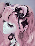 Lacey Kitten Headress ~ Darkly Kawaii