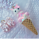 Ice Cream Bunny Necklaces ~ 3 Styles