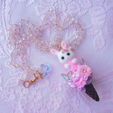 Ice Cream Bunny Necklaces ~ 3 Styles