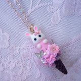 Ice Cream Bunny Necklaces ~ 3 Styles