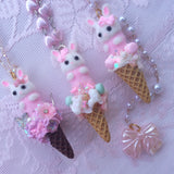 Ice Cream Bunny Necklaces ~ 3 Styles