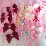 Strawberry Bows ~ Pink & Red