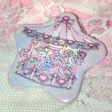 Coquette Carousel Sparkly Star Badge