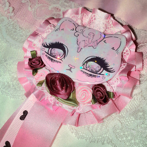 Candy Confetti Rosette Brooch