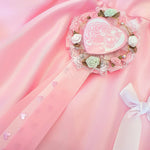 Fancy Cameo Rosette Brooch ~ Pink Pony