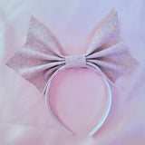 Glitter Bat Headbow ~ Lilac Lace