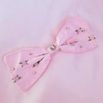 Rose Kitten Hairbow ~ Pink