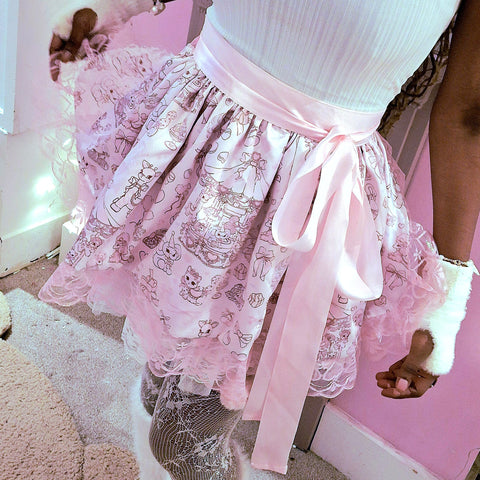 Coquette Carousel Apron Skirt