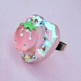 Iced Gem Strawberry Ring