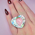 Iced Gem Strawberry Ring