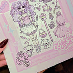 Magical Girl Doll Art Print