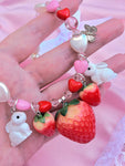 Beaded Candy Necklace ~ Strawberry Jam