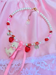 Beaded Candy Necklace ~ Fuzzy Lamb