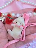 Beaded Candy Necklace ~ Fuzzy Lamb