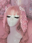 Frilly Bunny Ears ~ Pink