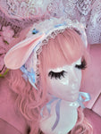Lovely Lamb Headdress ~ Blue Roses
