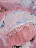 Lovely Lamb Headdress ~ Blue Roses