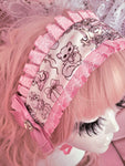 Coquette Carousel Headdress ~ Pink Ruffles