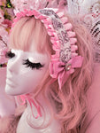 Coquette Carousel Headdress ~ Pink Ruffles