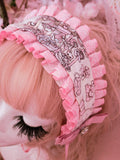 Coquette Carousel Headdress ~ Pink Ruffles