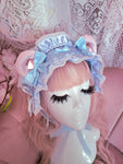 Baby Bear Headdress ~ Iridescent Blue