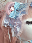Baby Bear Headdress ~ Iridescent Blue