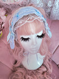 Pretty Puppy Headdress ~ Blue Lace