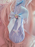 Pretty Puppy Headdress ~ Blue Lace