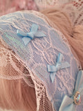 Pretty Puppy Headdress ~ Blue Lace