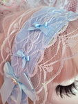 Pretty Puppy Headdress ~ Blue Lace