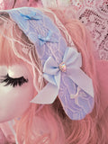 Pretty Puppy Headdress ~ Blue Lace