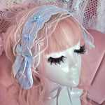 Pretty Puppy Headdress ~ Blue Lace