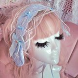 Pretty Puppy Headdress ~ Blue Lace