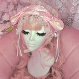 Lovely Lamb Headdress ~ Baby Pink