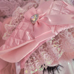 Lovely Lamb Headdress ~ Baby Pink