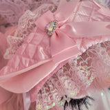 Lovely Lamb Headdress ~ Baby Pink
