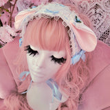 Lovely Lamb Headdress ~ Blue Roses