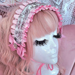 Coquette Carousel Headdress ~ Pink Ruffles