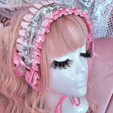 Coquette Carousel Headdress ~ Pink Ruffles