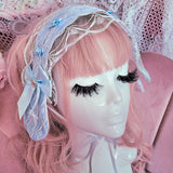 Pretty Puppy Headdress ~ Blue Lace