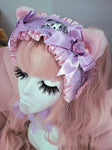 Lacey Kitten Headress ~ Lilac Kuro-mi