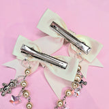 Princess Pearl Drop Double Hairslide