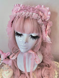 Lacey Leopard Headress ~ Pink